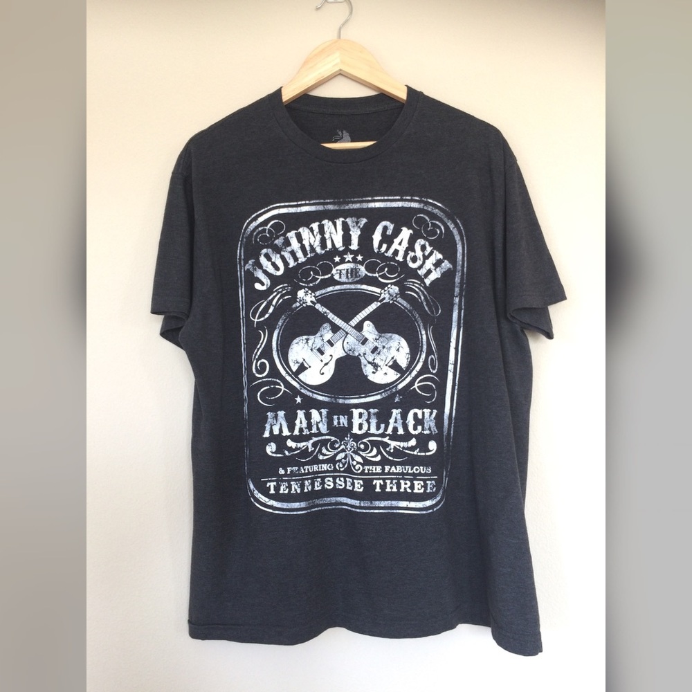 Johnny Cash Tshirt Gray XL